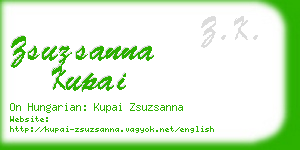 zsuzsanna kupai business card